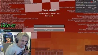 xQc Rage after throwing his Best Seed of All Time