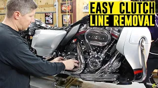 How to Remove Clutch Line on Harley Street Glide - Best Trick to Save Time!!