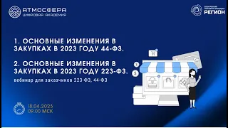 1. Основные изменения в закупках в 2023 году 44 ФЗ  2. Основные изменения в закупках в 2023 году 223