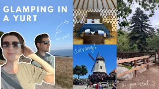 glamping at El Capitan Canyon: staying in an adventure yurt, visiting Solvang