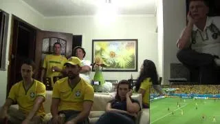 Reação da galera - Brasil 2 x 1 Colombia - melhores momentos