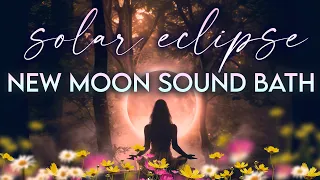 New Moon Solar Eclipse Sound Bath - Aries - Sacred Ceremony for Magical New Beginnings