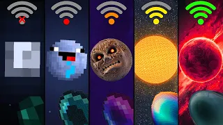 Minecraft: moon with different Wi-Fi be like