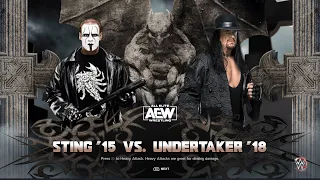 FULL MATCH - The Undertaker vs. Sting Project. WWE VS AEW Part 1