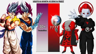 Ultra Vegito & Ultra Gogeta VS Zeno & Grand Priest POWER LEVELS - Dragon Ball Z/Dragon Ball Super/UV