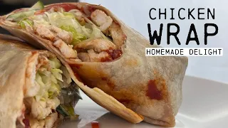 Chicken WRAP Recipe 🌯🌿: Homemade Delight