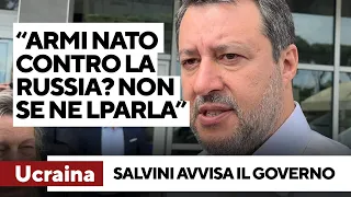 Salvini: "Contrari a inviare militari in Ucraina. No all'anticamera della terza guerra mondiale"