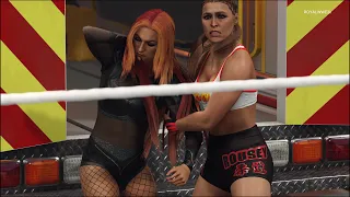 WWE 2K24 - Ronda Rousey vs. Becky Lynch - Ambulance Match 💊🚑⛑️