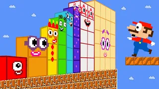 Super Mario and the Giant Numberblocks Mix Level Up | Learn to Count | Game Animation