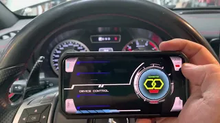 Test pô RES full system trên Mercedes A45 AMG với app điều khiển trên iPhone