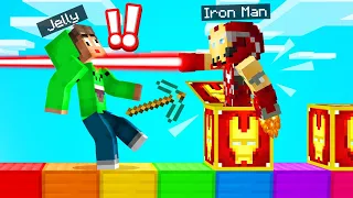 Opening SUPERHERO LUCKY BLOCKS In MINECRAFT!