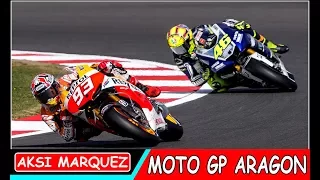 AKSI MARQUEZ moto GP Aragon 2017 FULL