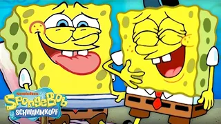 SpongeBob LACHT 10 Minuten am Stück | SpongeBob Schwammkopf