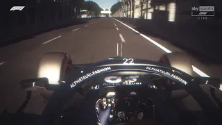 Yuki Tsunoda pushes the AT02 in Baku - Assetto Corsa