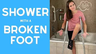 How to Shower with a Broken Foot? | Sprained Ankle, Broken Ankle, Foot Surgery