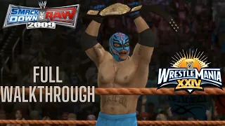 Rey Mysterio's Road to Wrestlemania [WWE Smackdown vs Raw 2009] [Full Walkthrough] (PS3) (1080p)