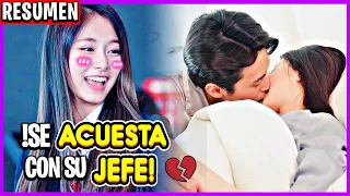 🔥chica POBRE se ENAMORA de su JEFE MILLONARIO a pesar de que se ODIAN | Resumen de doramas