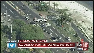 Courtney Campbell Causeway shut down