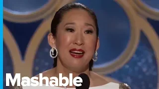 Sandra Oh Makes History At The 2019 Golden Globes, And She Thanks Her Parents In Korean