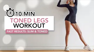 10 MIN TONED LEGS WORKOUT | Fast Results to Get Slim & Toned Legs | Eylem Abaci