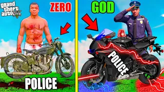 Franklin & Shinchan Find The Worst to Best Police Bike In GTA 5