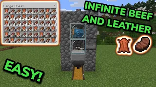 EASIEST 1.20 COW FARM TUTORIAL in Minecraft Bedrock (MCPE/Xbox/PS/Nintendo Switch/PC)