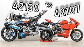 LEGO 42130 vs LEGO 42107 | LEGO Comparison | 42130 BMW M 1000RR | 42107 Ducati Panigale V4R