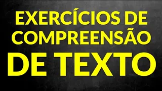 📌 Vamos praticar exercícios de compreensão de textos [Prof. Alda]