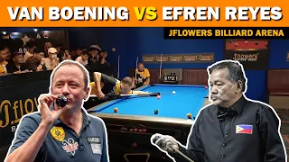 SHANE VAN BOENING VS EFREN REYES | JFlowers Billiard Arena 2024