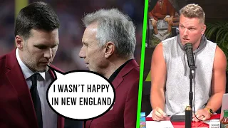 Pat McAfee Reacts To Tom Brady Saying He Wasn't Happy With The Patriots