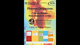 Physics Colloquium - Climate change: from science to action - Elisabetta Vignati - JRC