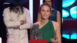 Irene Escolar gana el Goya a Mejor Actriz Revelación en 2016