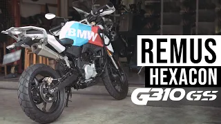 BMW G 310 GS modified with REMUS Hexacon Exhaust| Exhaust check | Sound Check | Omura TV prod.