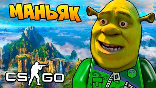 SHREK RUNS THROUGH THE SWEET TO RELEASE THE PRINCESS FROM THE CASTLE WITH THE DRAGON IN CS: GO