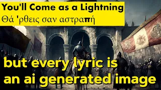Θά 'ρθεις σαν αστραπή Greek Song About Fall of Constantinople - Every lyric is an AI generated image