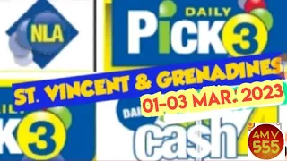 SAINT VINCENT & GRENADINES Daily Pick 3 & 4 Prediction for 01 -03 Mar. 2023 | AMV 555