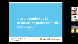 Atelier RRH NAQ: La prévention de la désinsertion professionnelle et le rôle du référent handicap