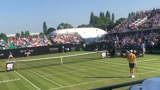 Andy Murray vJoris DeLoore 2nd full set court level @ Rothesay Open Nottingham #atptour #andymurray