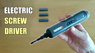 Mini Cordless Electric Screwdriver Set with Rechargeable Battery and Torque Control