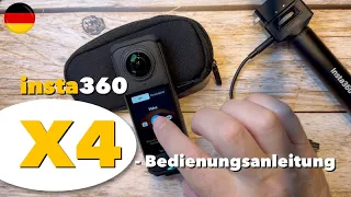 insta360 - X4 - Bedienungsanleitung - deutsch - Kameramenü - alle Menüs erklärt