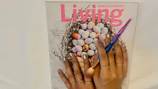 Magazine page flip ASMR Relaxing Sounds for SLEEP * Gum chewing, popping whisper Tracing Tingles