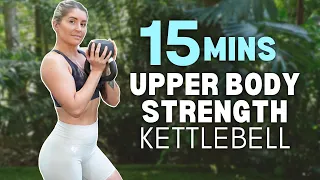 15 Min UPPER BODY KETTLEBELL Supersets | Beginner Friendly | No Jumping