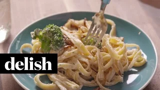 How To Make Low-Fat Fettuccine Alfredo | Delish