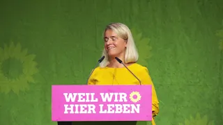 Verena Bentele auf dem Landesparteitag der Grünen in Lindau 2019