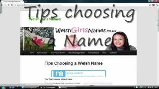 Welsh Girls Names - Choosing a Name Made Easy