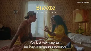 [THAISUB] SZA - Snooze (Acoustic) ft. Justin Bieber แปลเพลง #sza #justinbieber