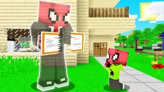 FAKİR GÖRÜNMEZ OLUP ÇOCUĞUNU TROLLEDİ! 😱 - Minecraft