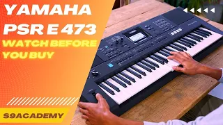 Yamaha PSR E 473 COMPLETE REVIEW in HINDI | Western Tones, Indian Tones, Style, Functions + MORE!!