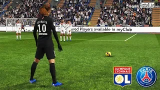 PES 2019 | Lyon vs PSG | Neymar Jr Free Kick Goal | Gameplay PC