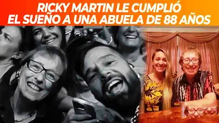 Ricky Martin le cumplió el sueño a una abuela de 88 años: Bajó del escenario para sacarse una foto